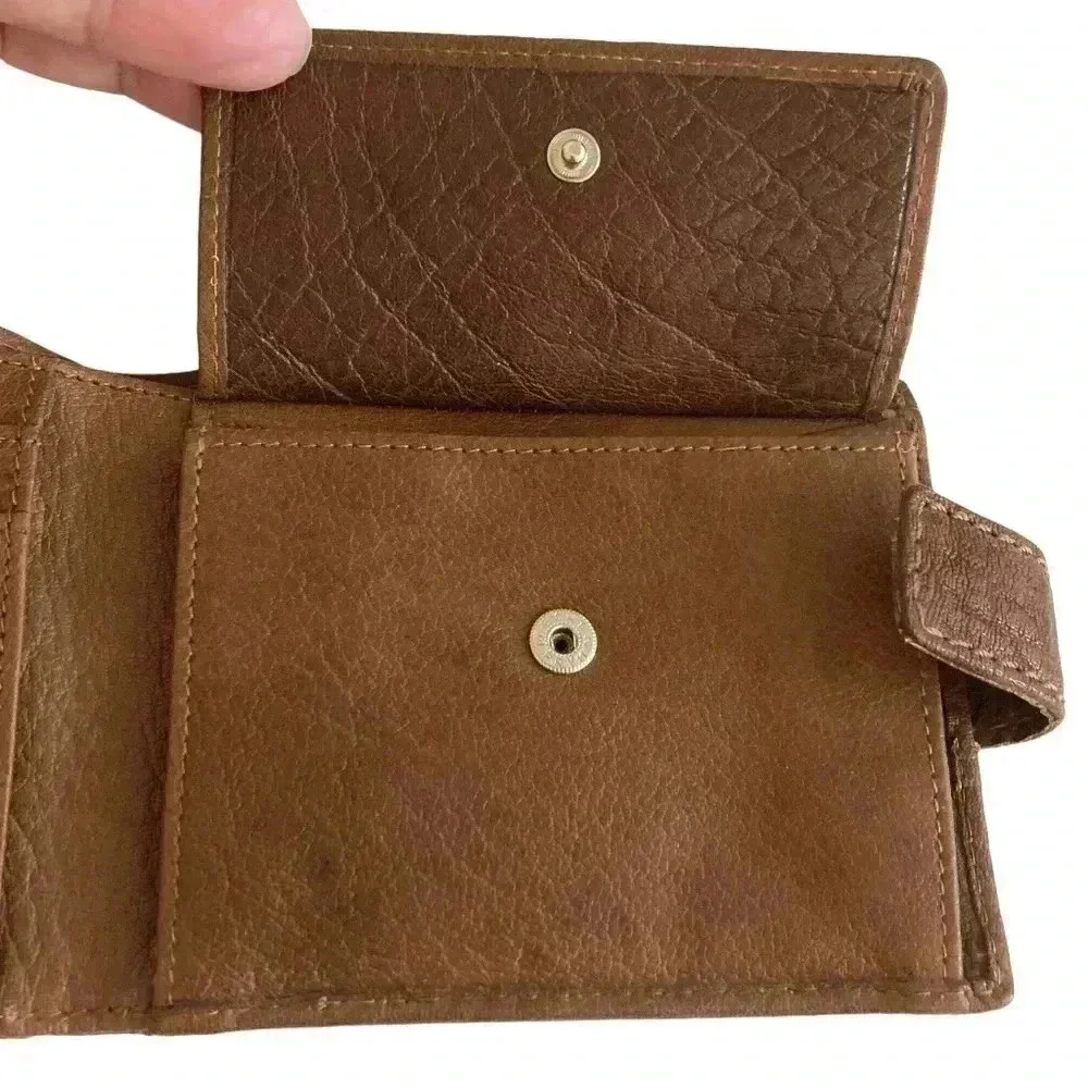 MANO GERMANY Cognac Brown Buttery Soft Leather Bi-Fold Wallet
